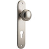 Door Knob Paddington Oval Euro Satin Nickel CTC85mm H237xW50xP68mm in Satin Nickel