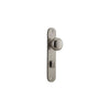 Door Knob Cambridge Oval Privacy Satin Nickel CTC85mm H230xW40xP67mm in Satin Nickel