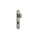 Door Knob Cambridge Oval Privacy Satin Nickel CTC85mm H230xW40xP67mm in Satin Nickel