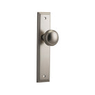 Door Knob Paddington Stepped Latch Satin Nickel H237xW50xP68mm in Satin Nickel