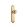 Door Knob Paddington Shouldered Latch Signature Brass H250xW48xP63mm in Brushed Brass
