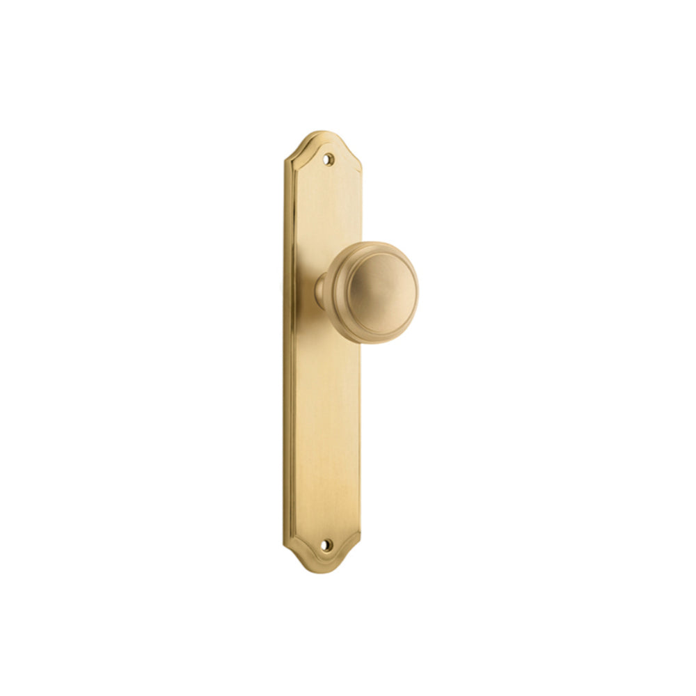 Door Knob Paddington Shouldered Latch Signature Brass H250xW48xP63mm in Brushed Brass
