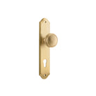 Door Knob Paddington Shouldered Euro Brushed Brass H250xW48xP63mm in Brushed Brass