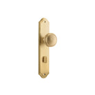 Door Knob Paddington Shouldered Privacy Brushed Brass H250xW48xP63mm in Brushed Brass