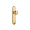 Door Knob Cambridge Shouldered Latch Brushed Brass H250xW48xP63mm in Brushed Brass