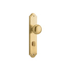 Door Knob Cambridge Shouldered Privacy Brushed Brass H250xW48xP63mm in Brushed Brass