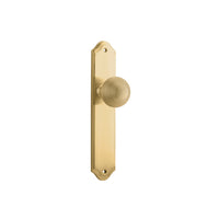 Door Knob Guildford Shouldered Latch Brushed Brass H250xW48xP74mm in Brushed Brass