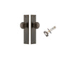 Door Knob Paddington Chamfered Brushed Brass D55xP63mm BPH240xW50mm Passage Kit, Tube Latch Split Cam 'T' Striker Brushed Brass Backset 60mm in Signature Brass