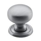 Cupboard Knob Classic Satin Chrome D25xP28mm in Satin Chrome