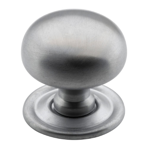 Cupboard Knob Classic Satin Chrome D32xP33mm in Satin Chrome