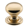 Cupboard Knob Classic Polished Brass D19xP20mm in Polished Brass