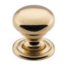 Cupboard Knob Classic Polished Brass D19xP20mm in Polished Brass