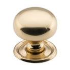 Cupboard Knob Classic Polished Brass D32xP33mm in Polished Brass
