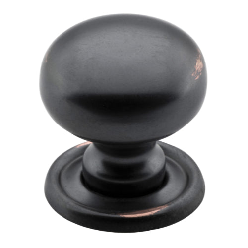 Cupboard Knob Classic Antique Copper D25xP28mm in Antique Copper