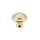 Cupboard Knob Domed Polished Brass D25xP24mm in Polished Brass