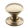 Cupboard Knob Sheet Brass Victorian Polished Brass D19xP21mm in Polished Brass
