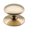 Cupboard Knob Sheet Brass Victorian Polished Brass D32xP26mm in Polished Brass
