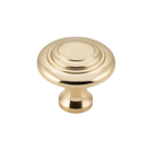 Cupboard Knob Domed Polished Brass D32xP29mm in Polished Brass