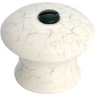 Cupboard Knob Crazed Ivory Porcelain D38xP35mm in Crazed Ivory Porcelain