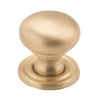 Cupboard Knob Classic Satin Brass D19xP20mm in Satin Brass