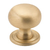 Cupboard Knob Classic Satin Brass D25xP28mm in Satin Brass
