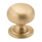 Cupboard Knob Classic Satin Brass D25xP28mm in Satin Brass