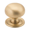 Cupboard Knob Classic Satin Brass D32xP33mm in Satin Brass