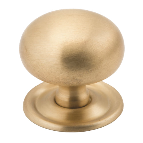 Cupboard Knob Classic Satin Brass D38xP36mm in Satin Brass