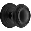 Centre Door Knob Sarlat Matt Black D98xP99mm BP107mm in Matt Black