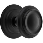 Centre Door Knob Sarlat Matt Black D98xP99mm BP107mm in Matt Black