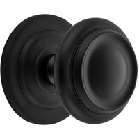 Centre Door Knob Sarlat Matt Black D98xP99mm BP107mm in Matt Black