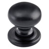 Cupboard Knob Classic Matt Black D19xP20mm in Matt Black