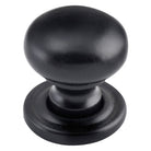 Cupboard Knob Classic Matt Black D19xP20mm in Matt Black