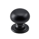 Cupboard Knob Classic Matt Black D25xP28mm in Matt Black