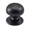 Cupboard Knob Classic Matt Black D32xP33mm in Matt Black