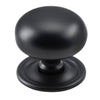 Cupboard Knob Classic Matt Black D38xP36mm in Matt Black
