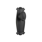 Door Knob Bungalow Latch Pair Matt Black H197xW68xP60mm in Matt Black