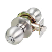 KEY IN KNOB SINGLE CYL STOREROOM SET 60MM TP in Satin Stainless