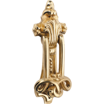 Door Knocker Federation Polished Brass H210xW80mm in Polished Brass