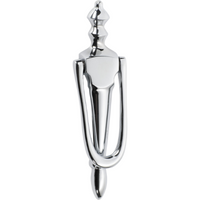 Door Knocker Victorian Chrome Plated H185xW45mm in Chrome Plated