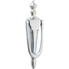 Door Knocker Victorian Satin Chrome H185xW45mm in Satin Chrome