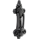 Door Knocker Federation Matt Black H210xW80mm in Matt Black
