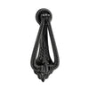Door Knocker Edwardian Matt Black H175xW70mm in Matt Black