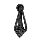 Door Knocker Edwardian Matt Black H175xW70mm in Matt Black