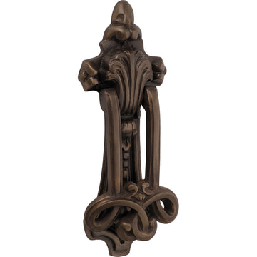 Door Knocker Federation Antique Brass H210xW80mm in Antique Brass