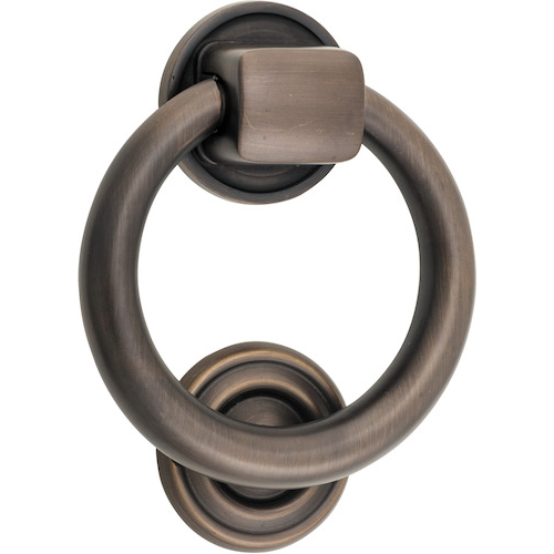 Door Knocker Ring Signature Brass D100xP22mm BP52mm in Signature Brass