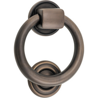 Door Knocker Ring Signature Brass D100xP22mm BP52mm in Signature Brass