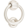 Door Knocker Ring Polished Nickel D100xP22mm BP52mm in Polished Nickel