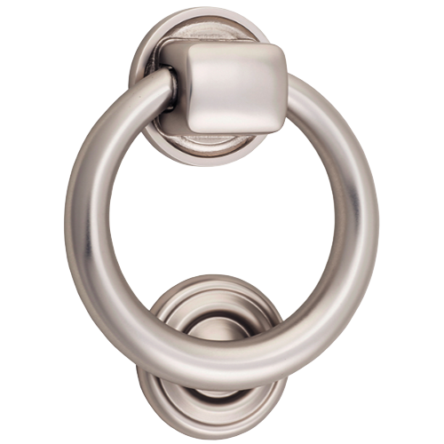 Door Knocker Ring Satin Nickel D100xP22mm BP52mm in Satin Nickel