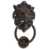 Door Knocker Lion Antique Brass D93xP55mm BP103x135mm in Antique Brass